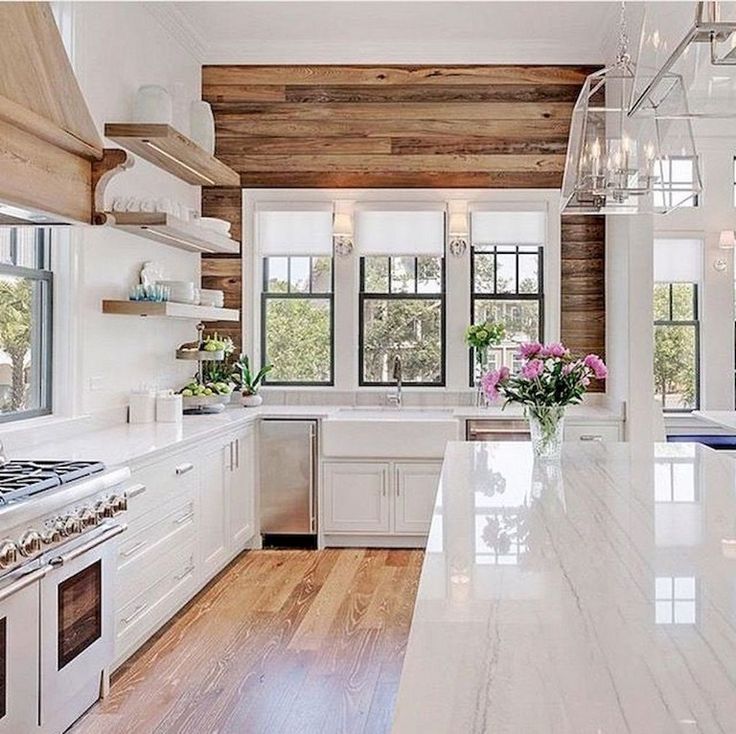 Кухня частный дом варианты дизайна 80+ Lovely White Kitchen Cabinet Design Ideas #kitchens #kitchendesign #kitchend