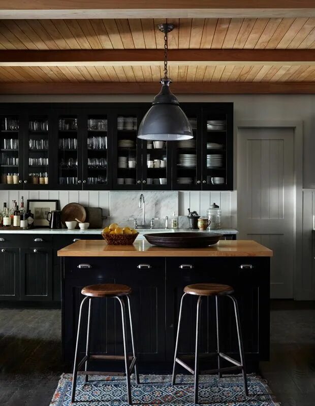 Кухня черная деревянная фото Indulge In Sophisticated Spaces By New York City Designer Robert Stilin Interior