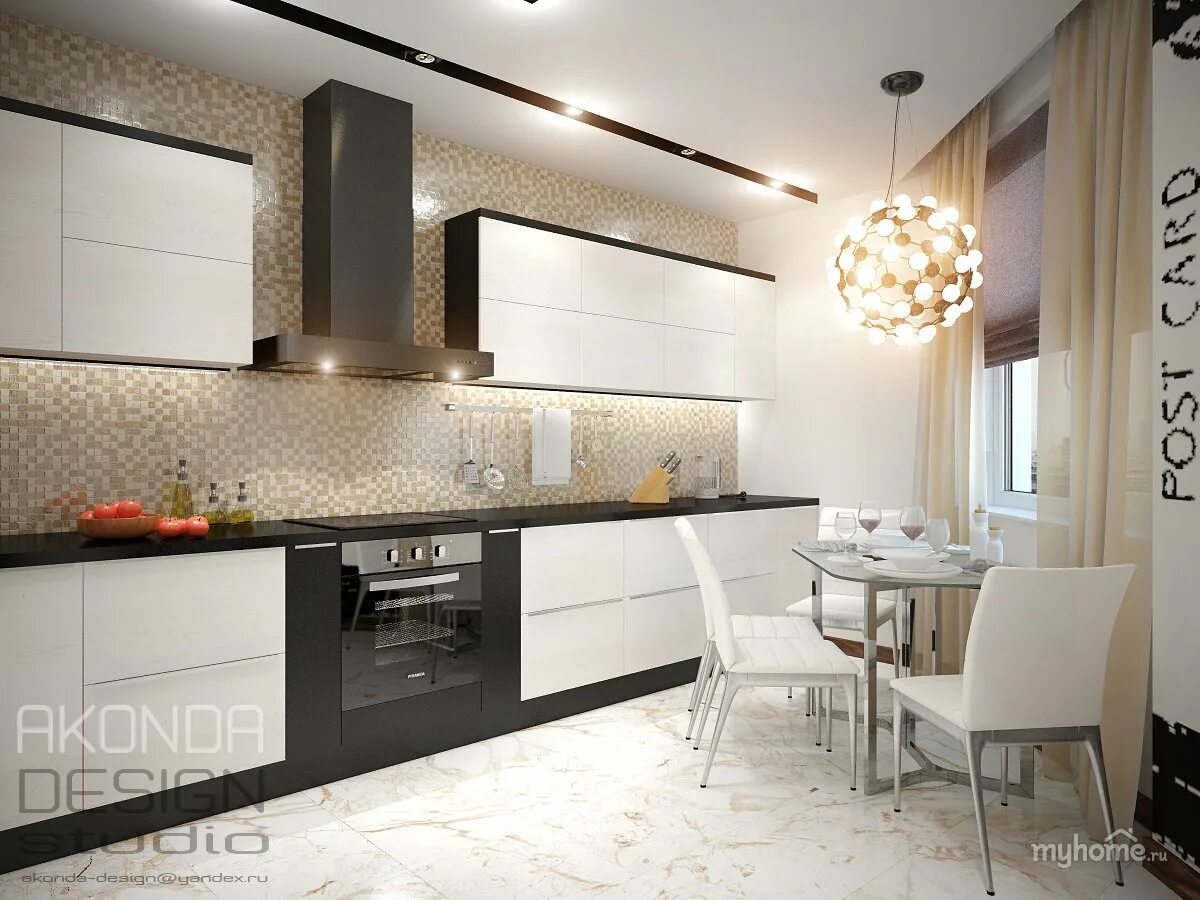 Кухня черно бежевая интерьер Бежевая кухня с черной столешницей - 70 фото