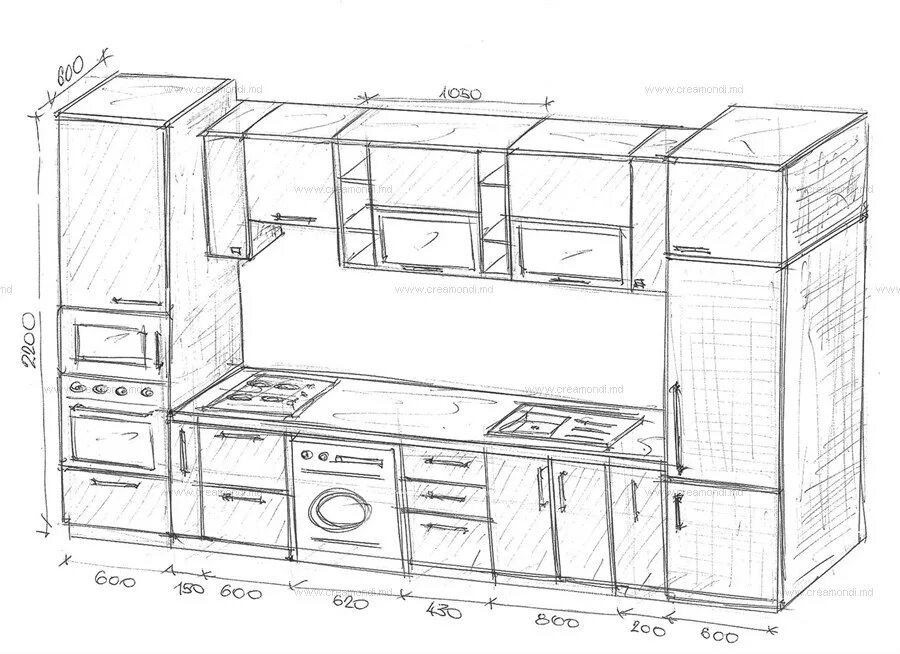 Кухня чертежи и схемы фото Эскизы