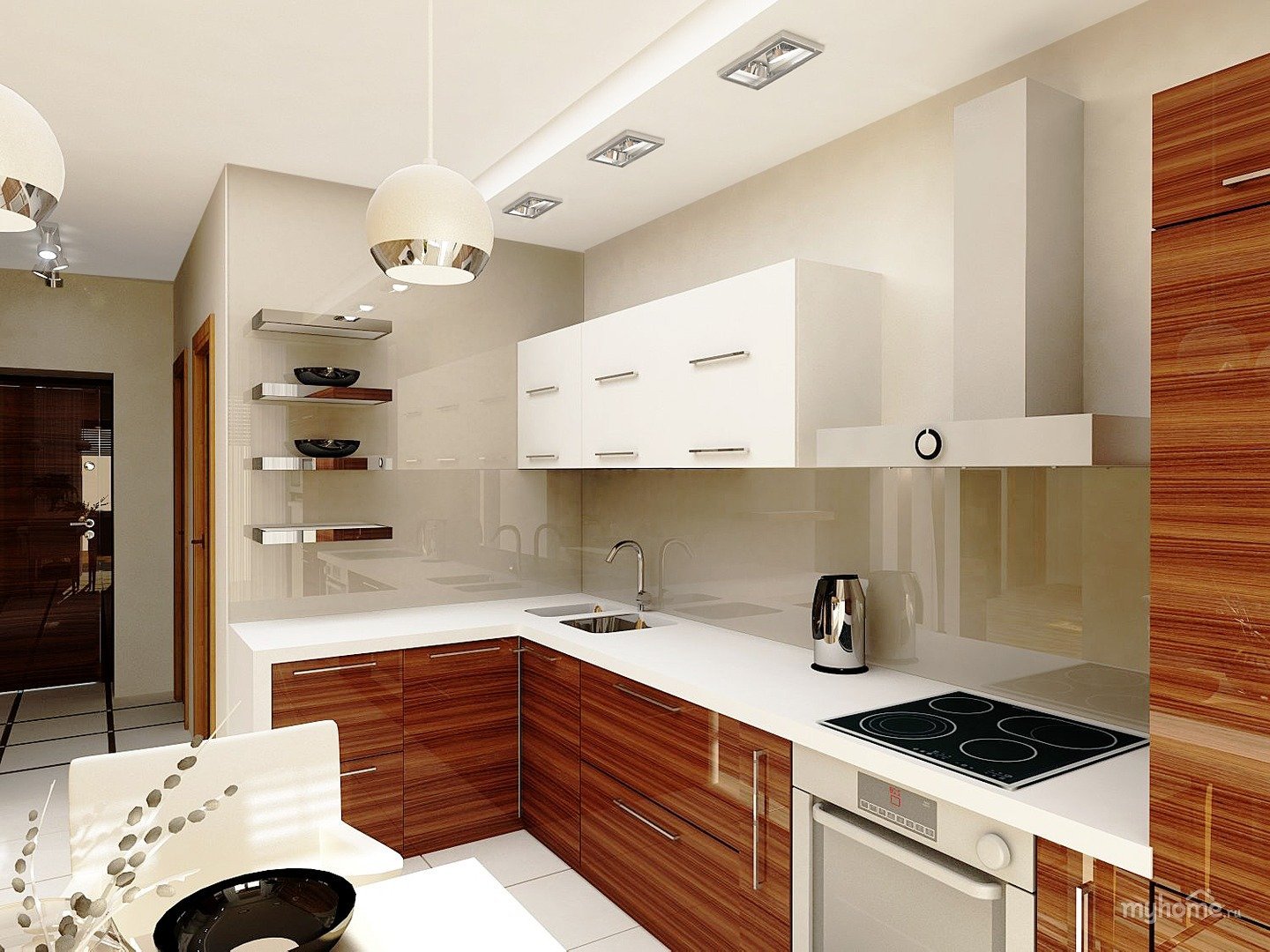 Кухня чешской планировки Кухня в чешке - Какаду Декор.ру