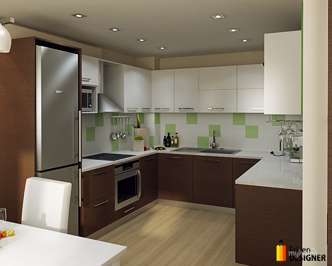 Кухня чешской планировки Чешский проект кухня фото Original-Mebel.ru