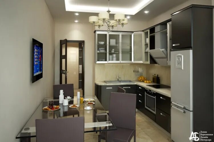 Кухня чешской планировки Дизайн кухни в квартире чешской планировки - Гранд Проект Декор.ру