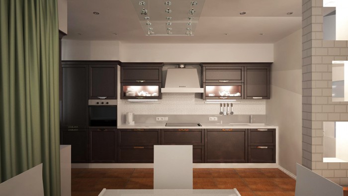 Кухня чешской планировки Дизайн интерьера трехкомнатной квартиры - Идеи ремонта