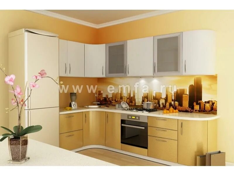 Кухня энгельс фото Кухонный гарнитур STEP / Мебельная фабрика "Энгельсская (Эмфа)", г. Энгельс