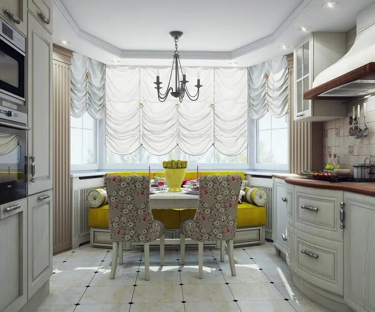 Кухня эркер дизайн интерьер фото "Твой интерьер" - Портфолио - Дизайн-проект 2-х комнатной квартиры. Легкая класс