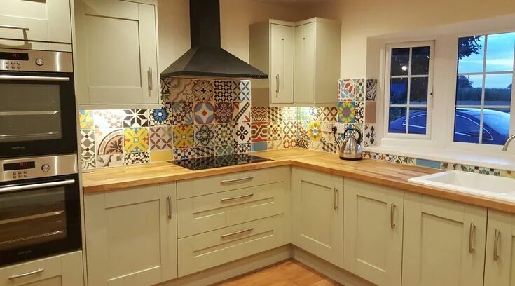 Кухня фартук фото дизайн Handmade Moroccan Tiles Encaustic Tiles Wall Tiles Floor Tiles - Etsy Kitchen de