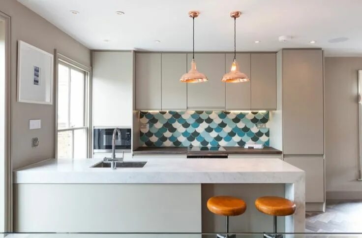 Кухня фартук интерьер Pin by Iwona Chrzaszcz on Kitchen Contemporary kitchen, Kitchen island with sink