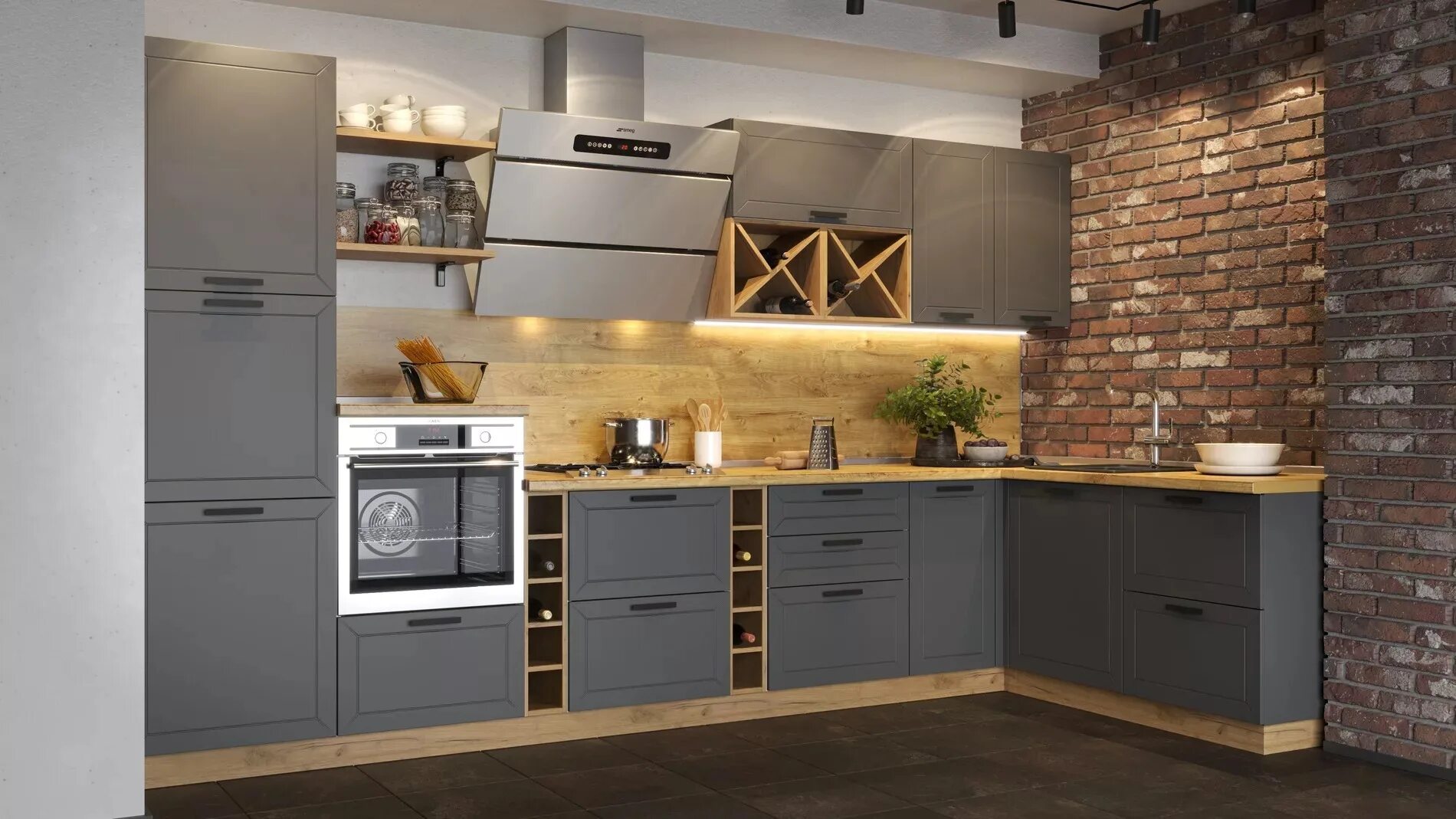 Кухня фасад фото цена Кухня Графит: как оформить интерьер? - Russia-zov.ru