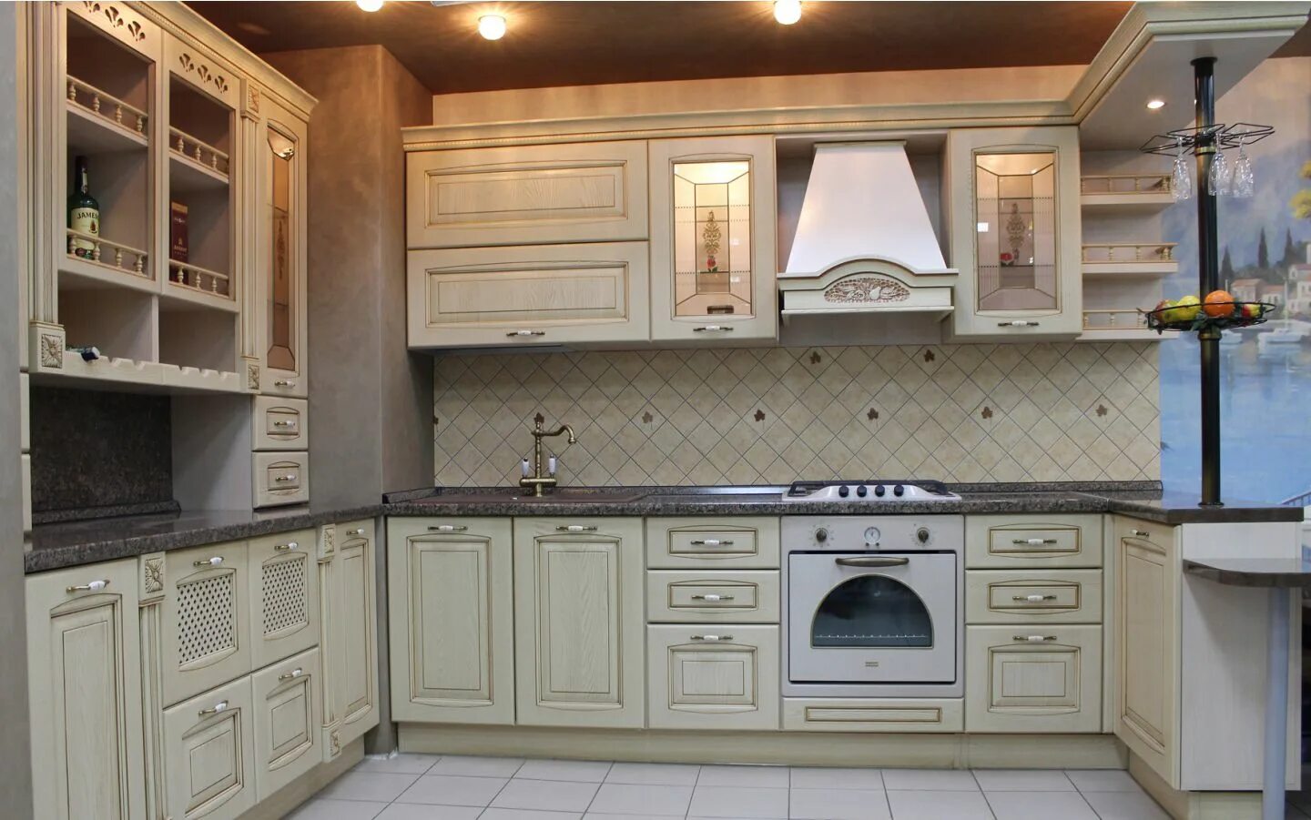 Кухня фасады массив фото Кухонный гарнитур 5