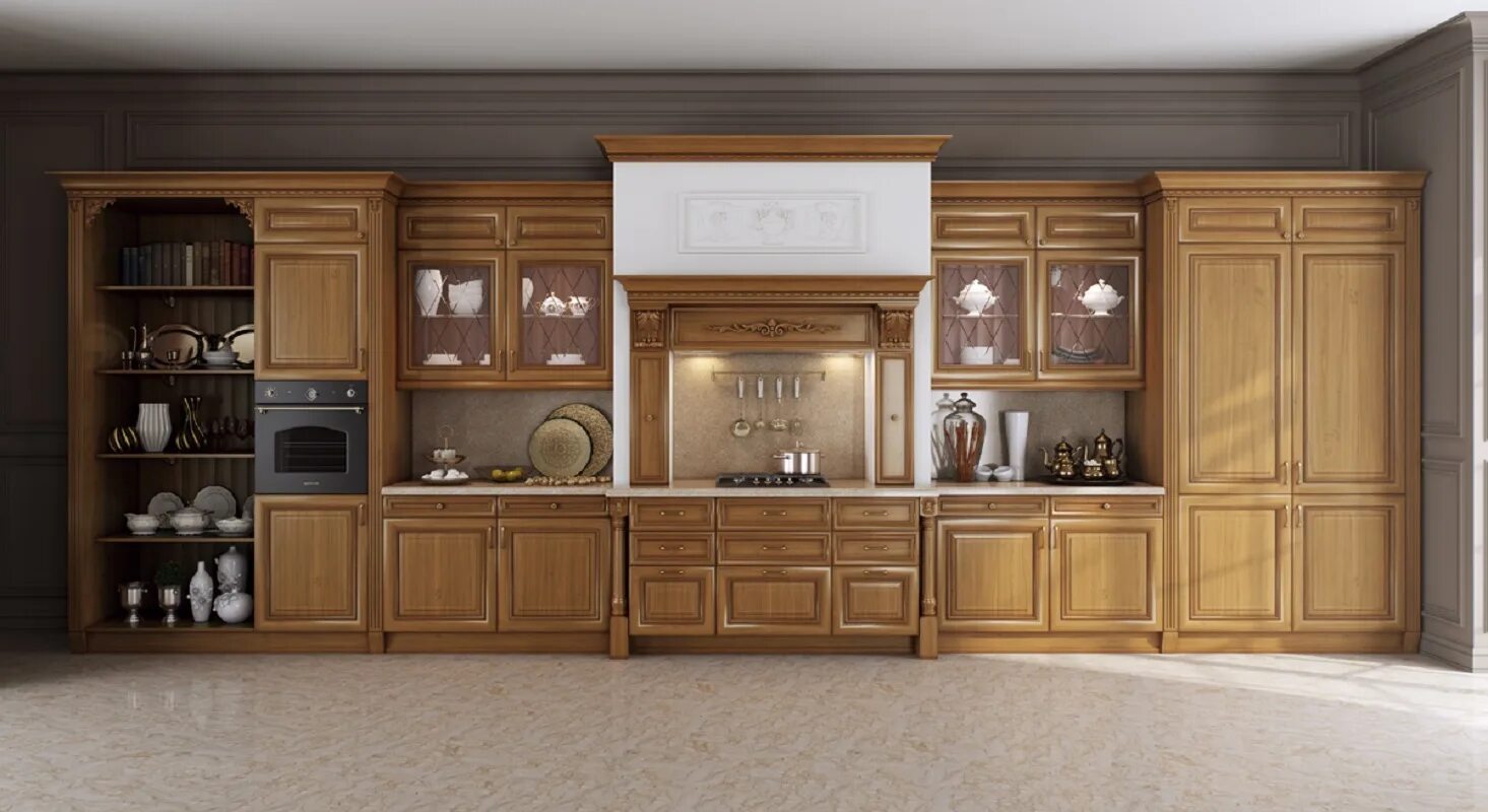 Кухня фасады массив фото Кухня Гарда