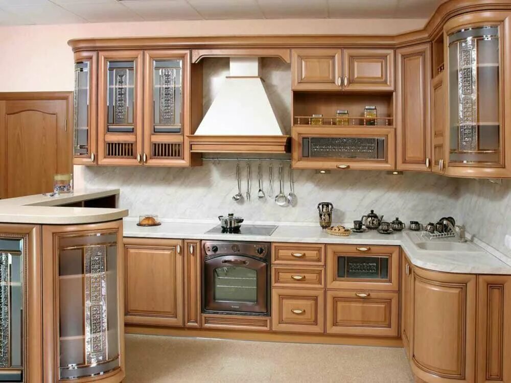 Кухня фасады массив фото Кухни КМБ, мебель для кухни, ул. Переходникова, 1В, Нижний Новгород - Яндекс Кар