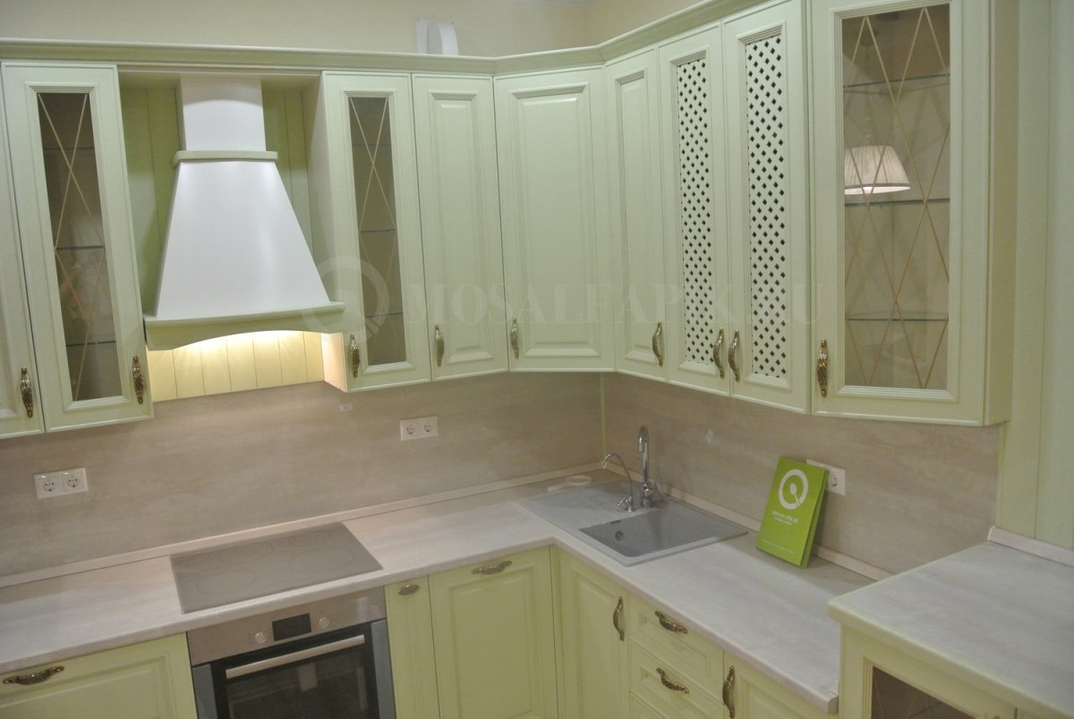 Кухня фисташка в интерьере фото Св мебель кухня прованс фисташковый - 78 фото