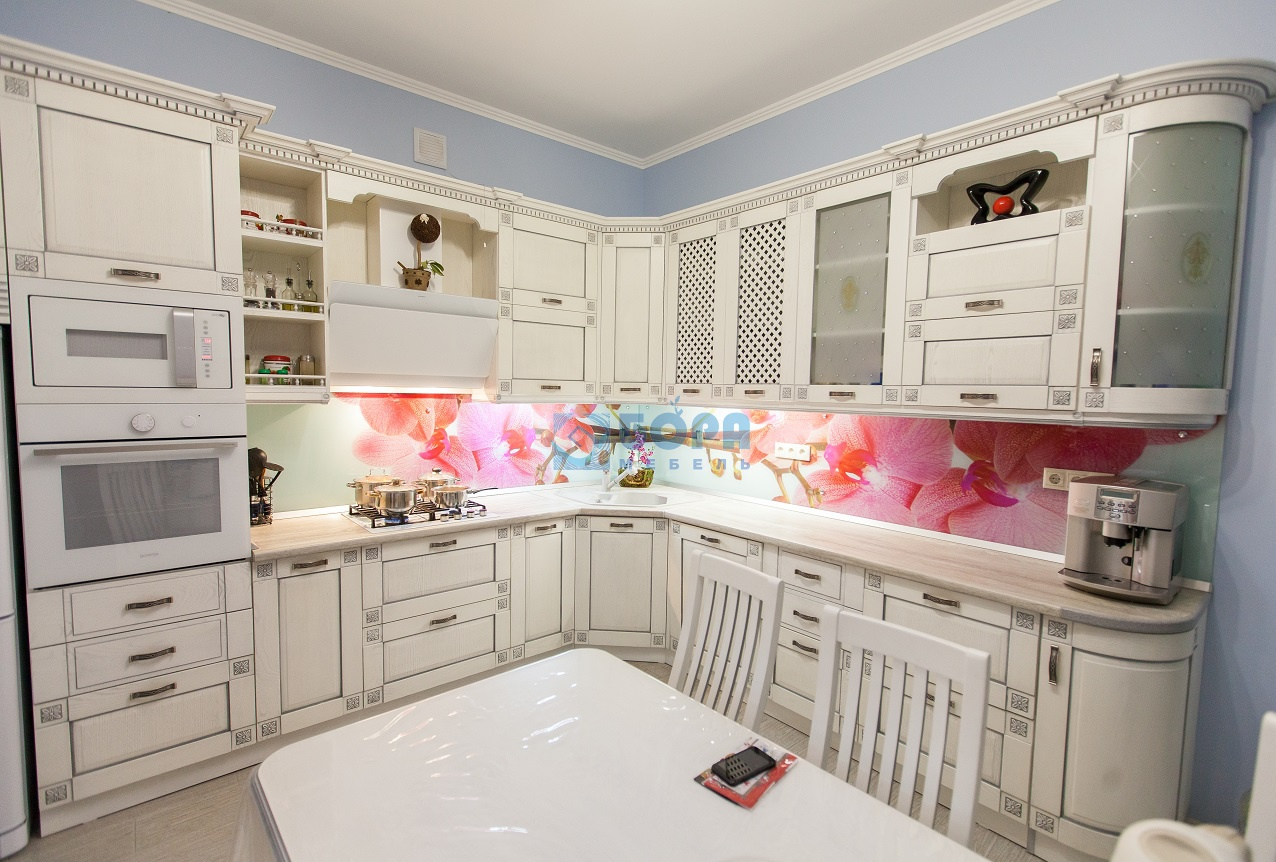 Кухня флора союз мебель фото в интерьере Российские кухни из массива Российского производства - кухня - Российский массив