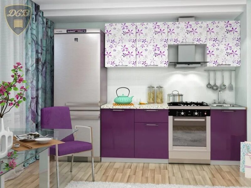 Кухня флора союз мебель фото в интерьере Купить Кухонный гарнитур "Флора" 2,1 м по цене product_price руб в Новосибирске 