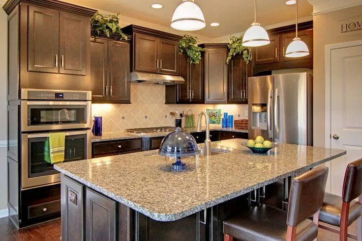 Кухня фото 7 define peninsula eating bar - Google Search Kitchen island dimensions, Kitchen i