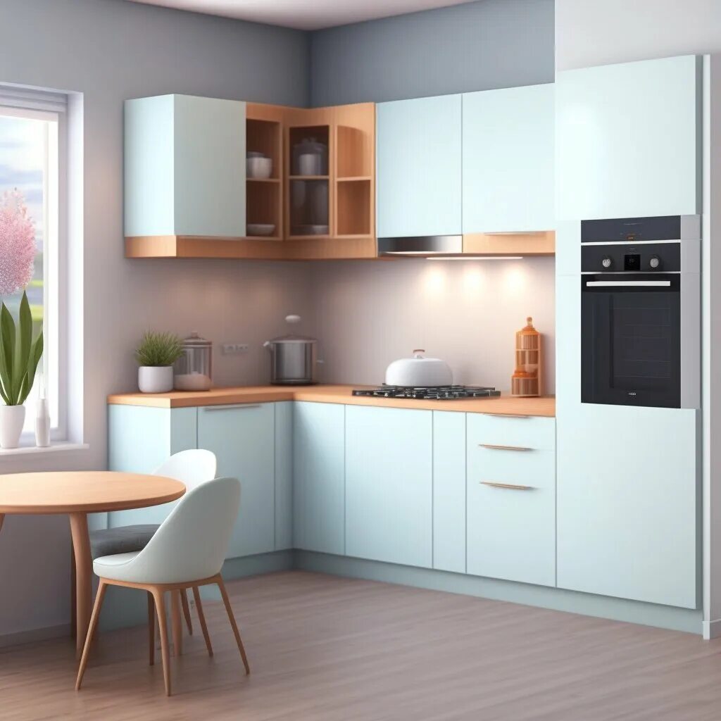 Кухня фото дизайн угловая 10 м Современный дизайн для маленькой кухни OstudiO Дизайн Инженерия Дзен