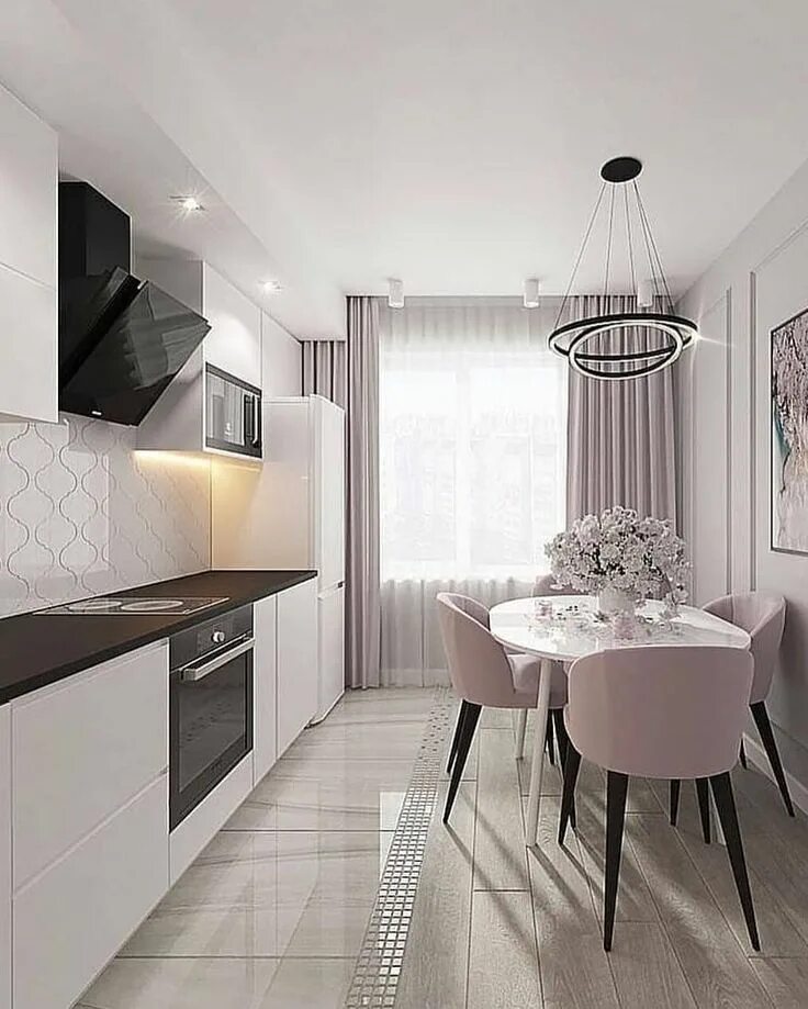 Кухня фото дизайн в квартире 2024 Дизайн интерьера. Запись со стены. Interior design kitchen, Modern kitchen inter