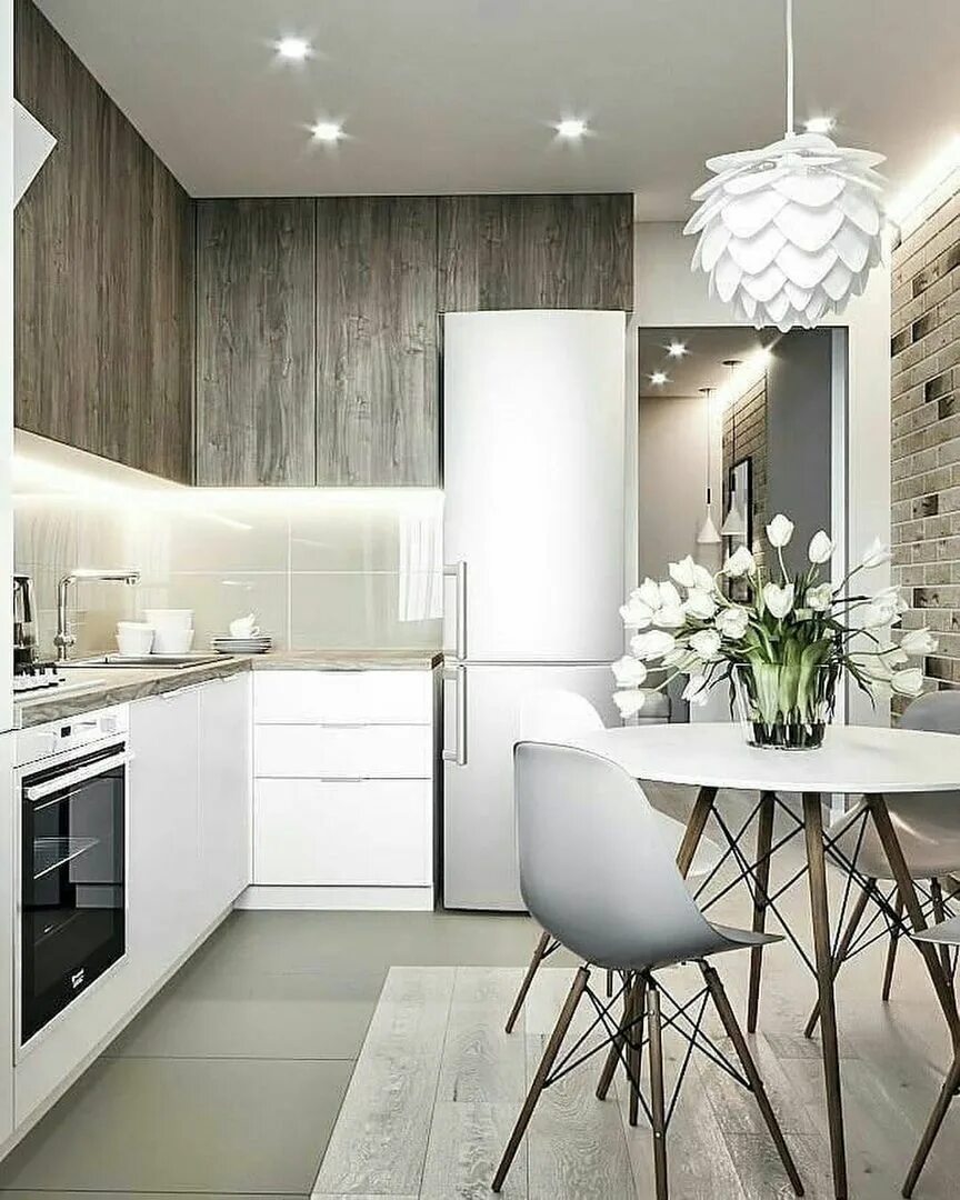 Кухня фото дизайн в квартире Мастера на все руки ✓ House design kitchen, Kitchen design modern small, Contemp