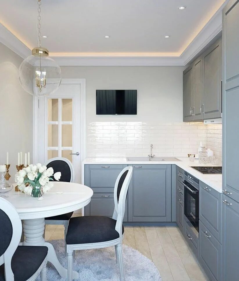 Кухня фото дизайн в квартире Московская двушка 54м2. Kitchen design small, Kitchen design, Kitchen remodel