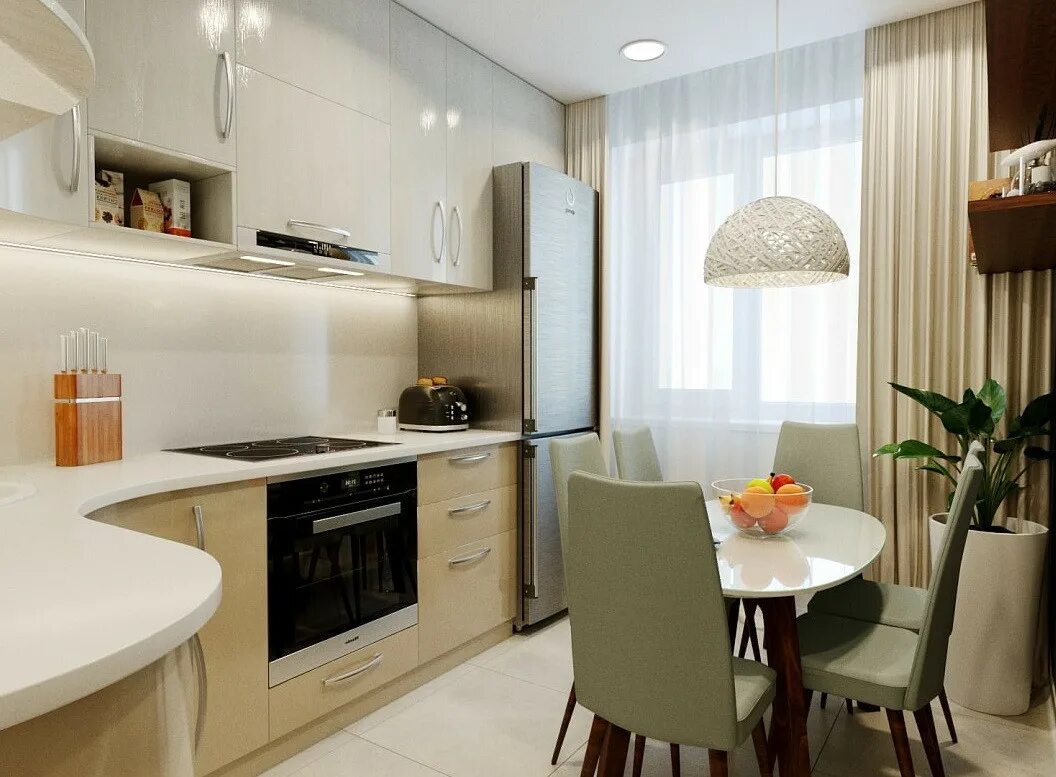 Кухня фото дизайн в квартире реальные Купить 3-комнатную квартиру, 72 м² по адресу Ростов-на-Дону, проспект Солженицын