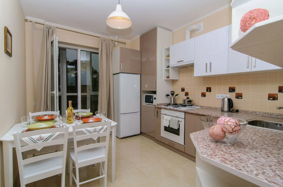 Кухня фото дизайн в квартире реальные Купить 3-комнатную квартиру, 66.8 м² по адресу Новосибирский район, Станционный 