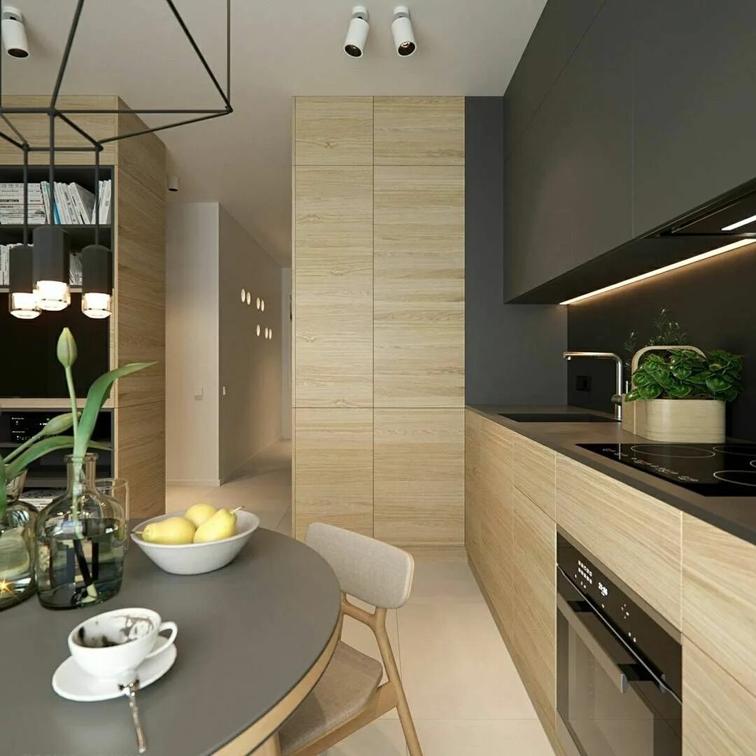 Кухня фото дизайн в квартире современные Какая кухня вам нравится больше? 1, 2 или 3? Small apartment kitchen, Kitchen de