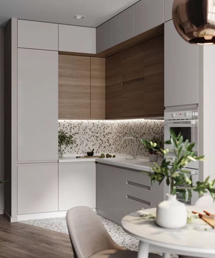 Кухня фото дизайн в квартире современные маленькие На данном изображении может находиться: стол и в помещении Design cucine, Arredo