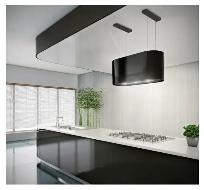 Кухня фото дизайн вытяжка Кухонная вытяжка Konigin Serenity Black 80 - купить по выгодной цене на Яндекс М