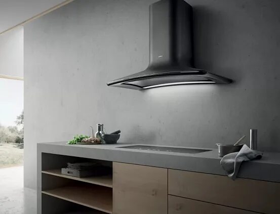 Кухня фото дизайн вытяжка Вытяжка Elica SWEET CAST IRON/A/85+CAM купить у официального дилера в Москве - в