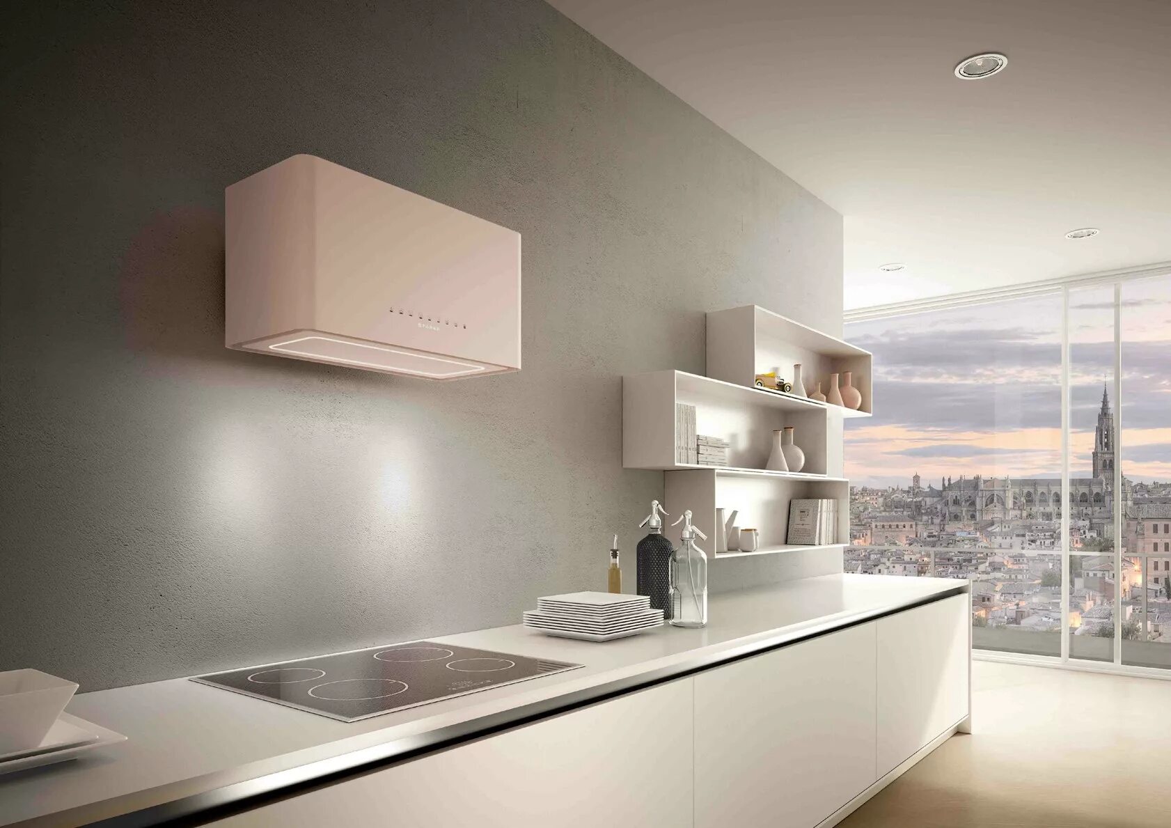 Кухня фото дизайн вытяжка Цена на Faber THALIA PINK F60 - 78320 руб в Москве, купить с бесплатной доставко