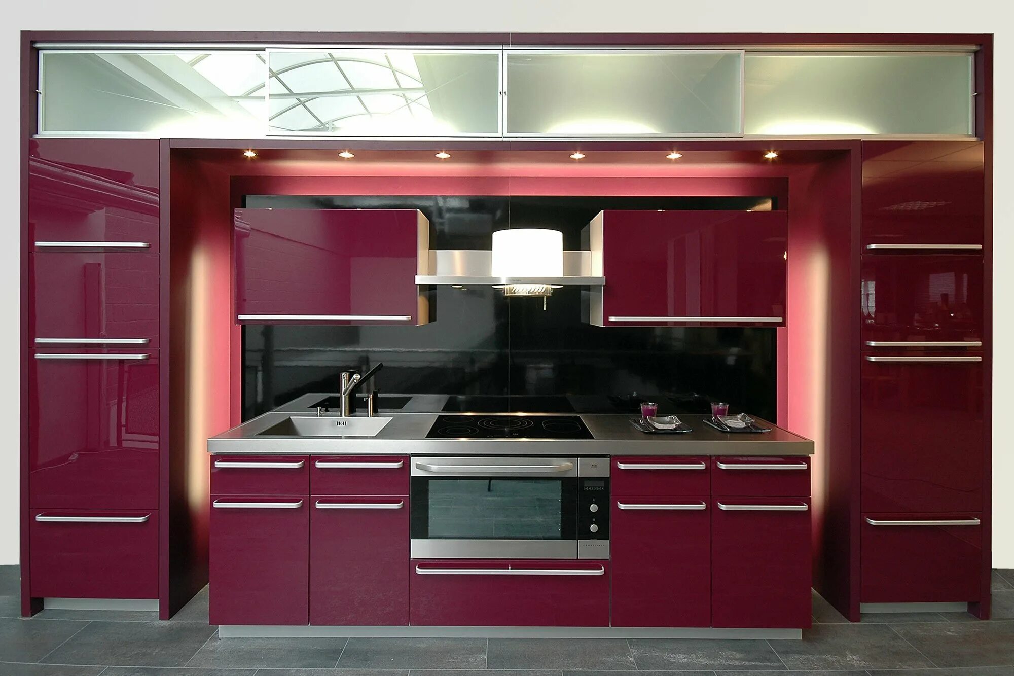 Кухня фото размер цена Трехуровневый кухонный гарнитур - Гранд Проект Декор.ру