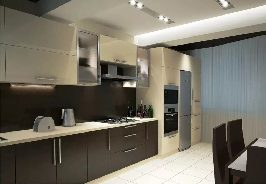 Кухня фото реальных квартир современные Больше не работает: Дизайн Сервис Групп, мебель на заказ, Тверь, улица Коминтерн