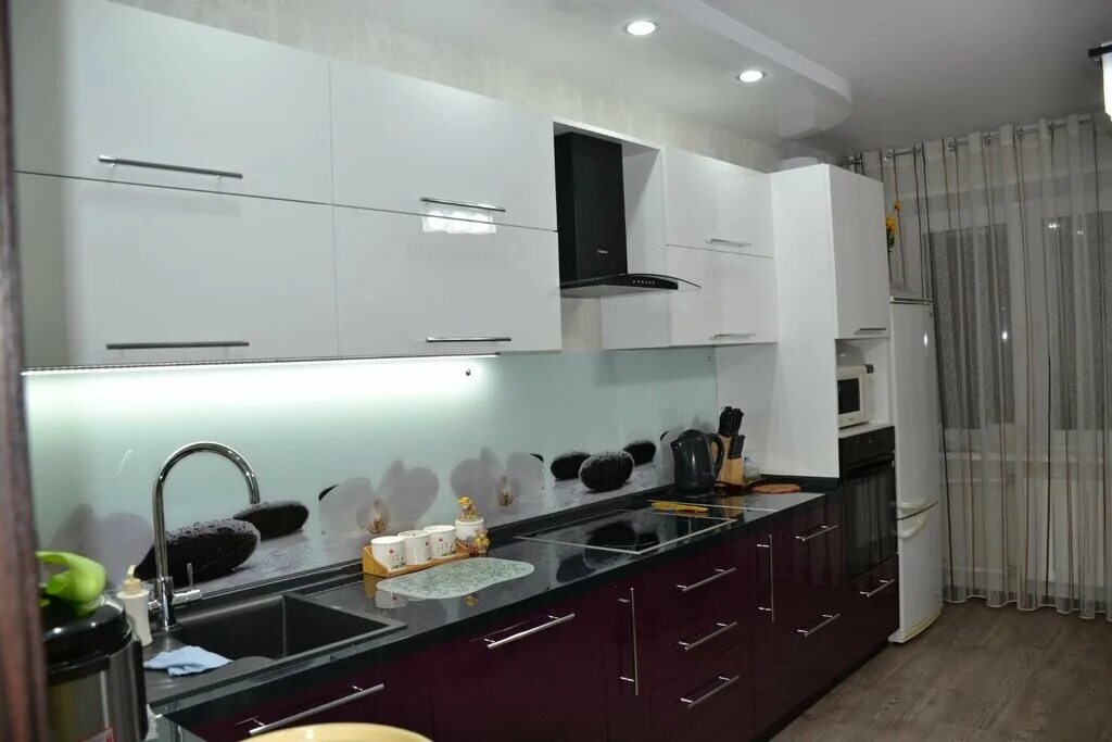 Кухня фото реальных квартир современные Permanently closed: Mebeleff123, custom furniture, Krasnodar, Moskovskaya Street