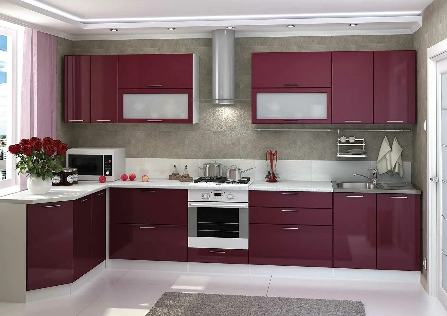 Кухня фото цены смоленск Модульная кухня "Ксения" в мебельном центре "Велес" - Горячий ключ