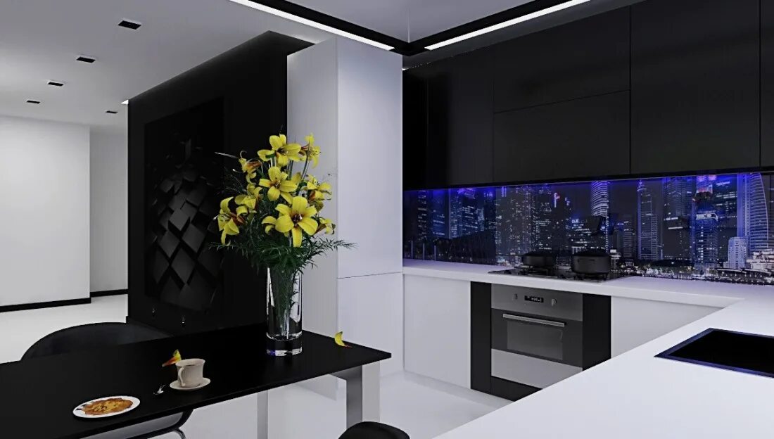 Кухня хай тек фото интерьер ᐉ Стиль хай-тек в интерьере квартиры и дома: 50 примеров с фото