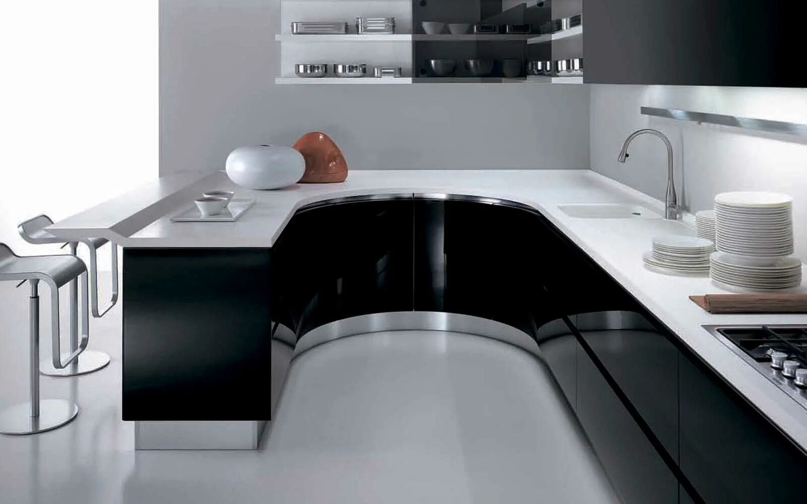 Кухня хай тек фото интерьер Кухня Maxima Itacom