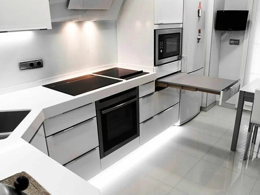 Кухня хай тек фото интерьер Мебель на заказ