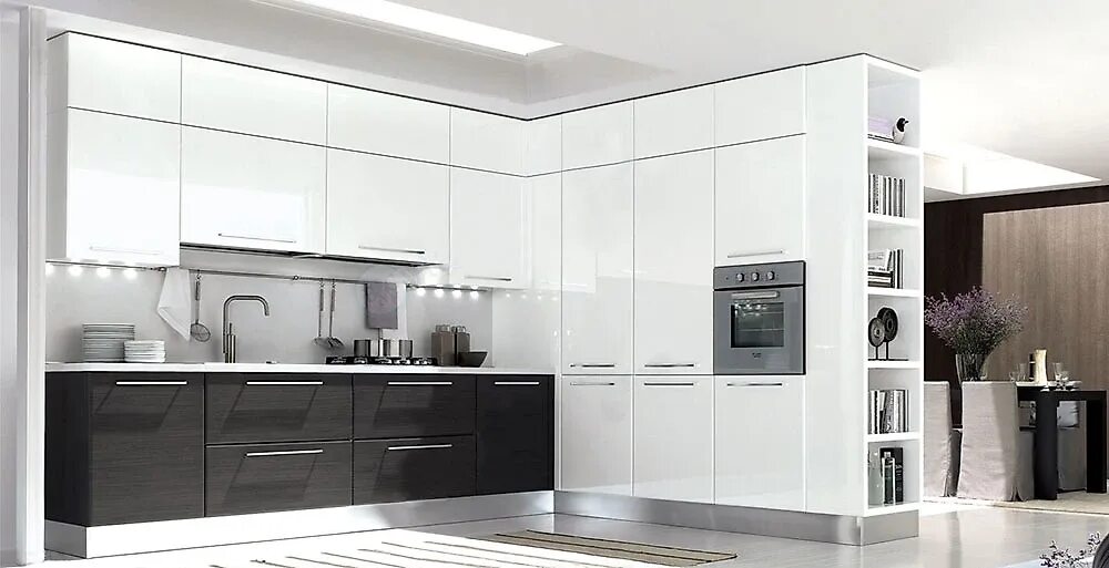 Кухня хайтек дизайн фото Кухни эконом класса - купить кухню эконом класса в Москве, цены от производителя