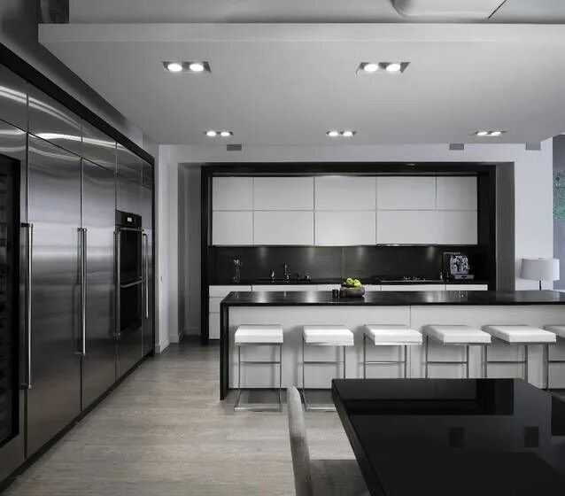 Кухня хайтек дизайн фото Lofts - Frenchy Fancy White modern kitchen, White kitchen design, Modern kitchen