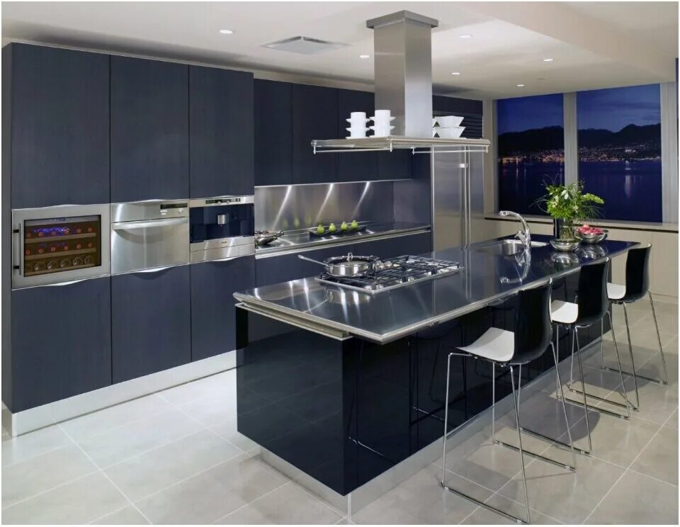 Кухня хайтек дизайн фото Встраиваемый винный шкаф Cold Vine C18-KSB1 - купить в интернет-магазине по низк