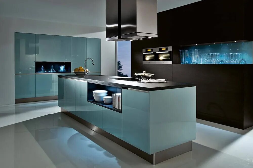 Кухня хайтек дизайн фото Стиль хай-тек в интерьере кухни - ТЦ Александр