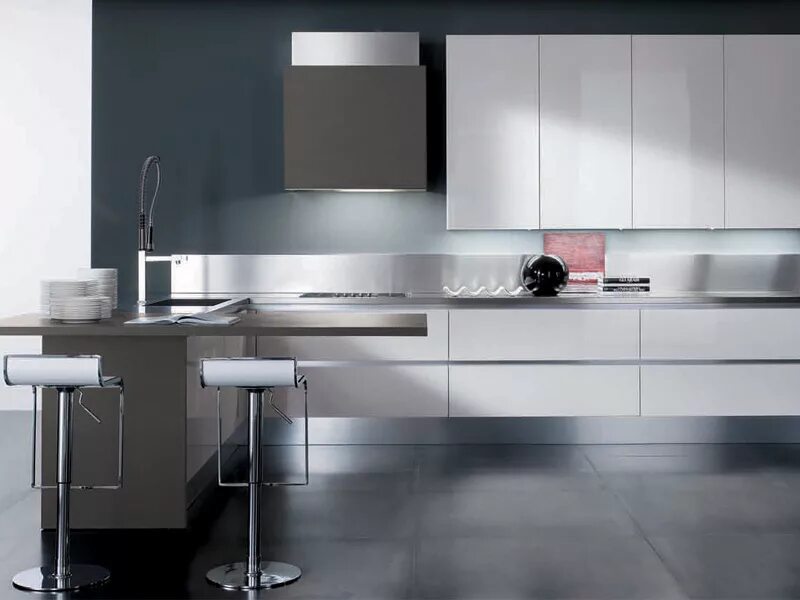 Кухня хайтек дизайн фото Итальянская кухня MAXIMA 09 фабрики COMPOSIT - Ital-Collection