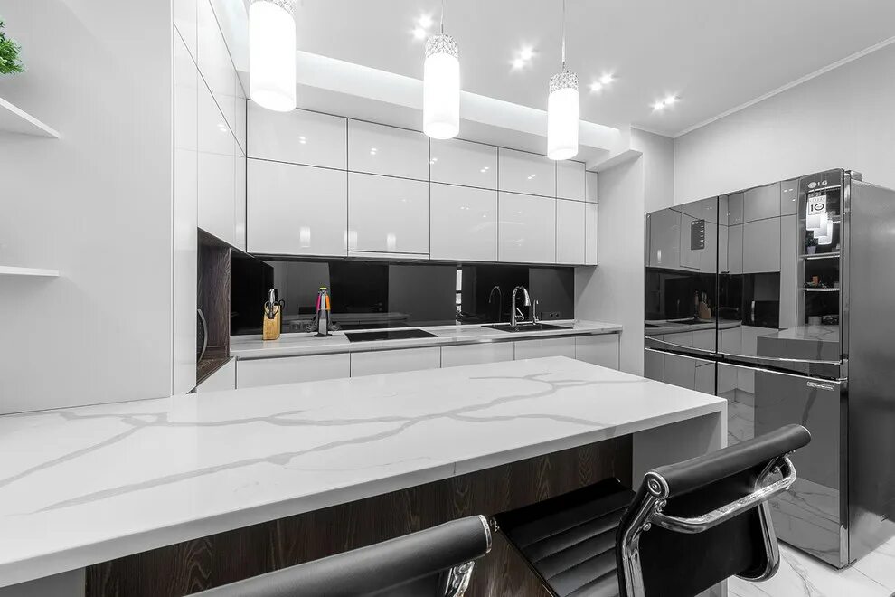 Кухня хайтек дизайн фото Минимализм-хай-тек - Кухня - Санкт-Петербург - от эксперта АЛЛИОН Houzz Россия