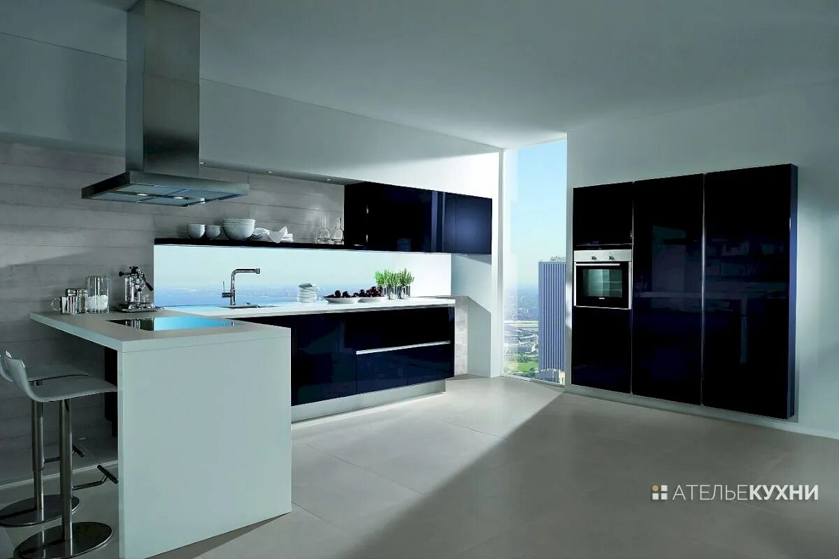 Кухня хайтек дизайн фото Кухни в стиле Хай-тек в Бресте Заказать кухню по индивидуальным размерам