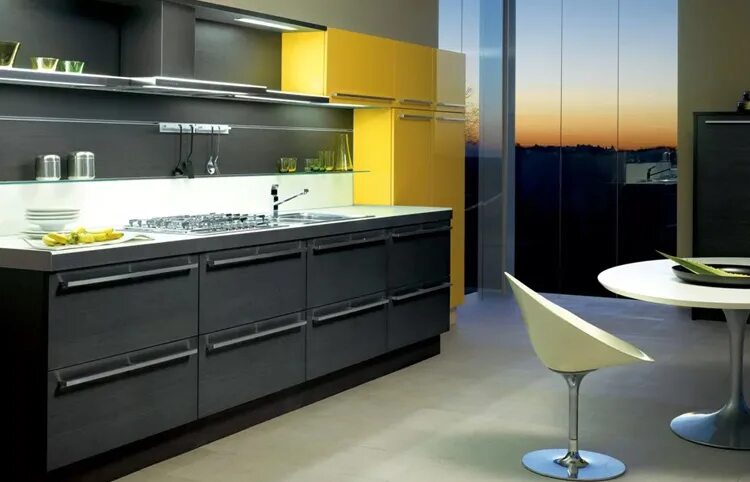 Кухня хайтек дизайн фото Кухни в стиле хай-тек - советы и рекомендации по дизайну Новосибирск