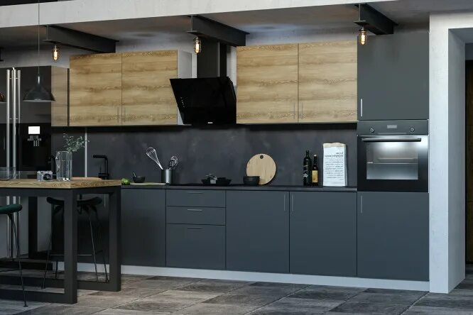 Кухня хлоя хофф фото в интерьере Модульный кухонный гарнитур Хлоя 3,6 м - купить по цене 79 211 рублей в интернет