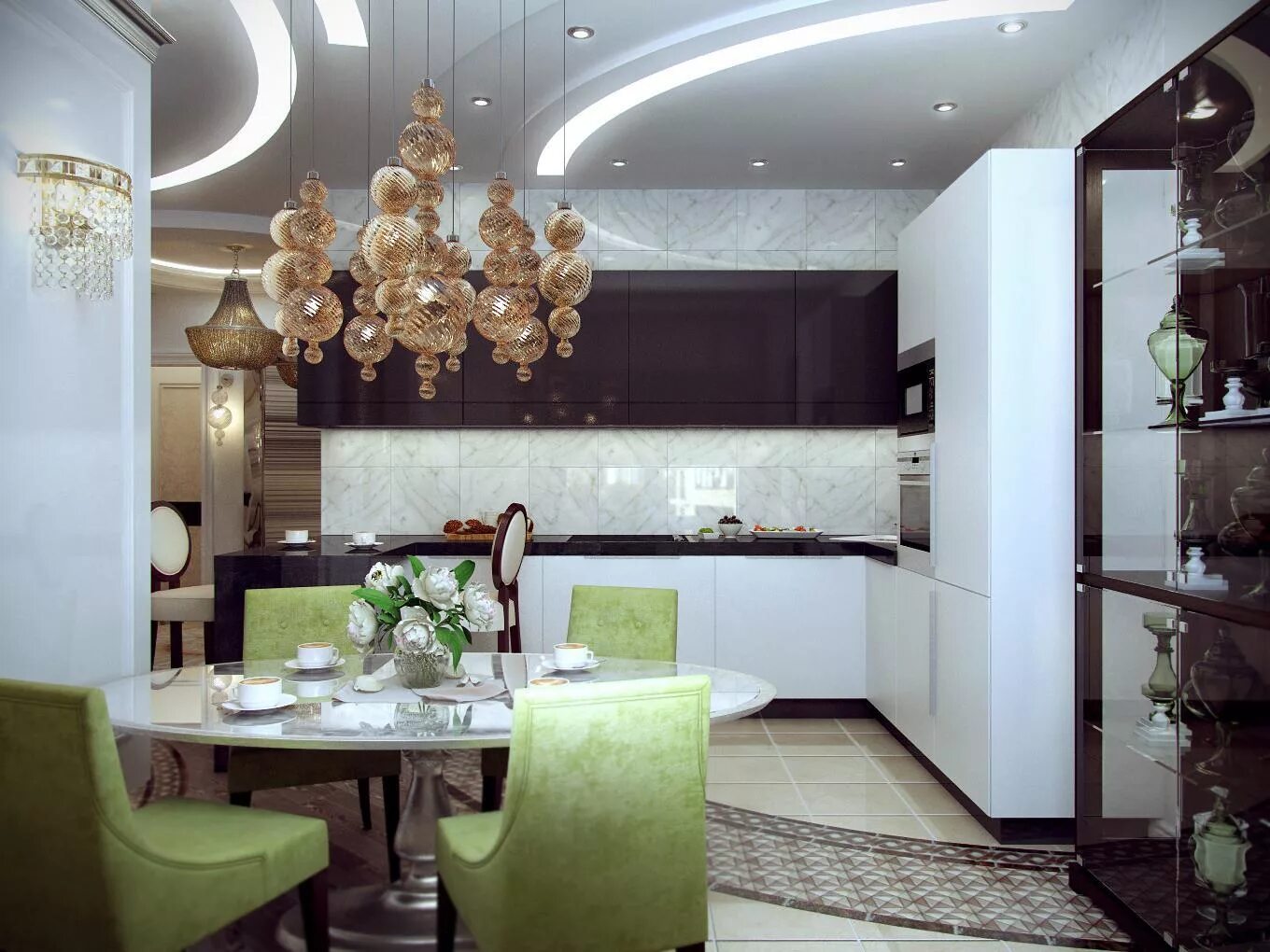 Кухня холл фото ЖК "Миракс" - ProInterno.io