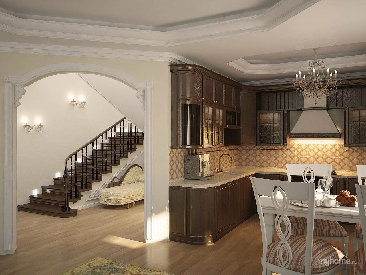 Кухня холл фото Холл с кухней (76 фото) " НА ДАЧЕ ФОТО