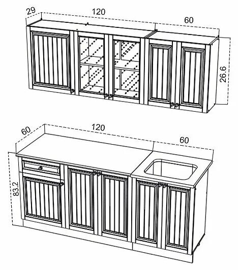 Кухня хозяюшка инструкция по сборке Кухонный гарнитур Эра Хозяюшка 1.8 м магнолия-деним - купить в интернет-магазине